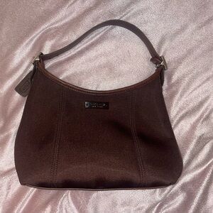 Vintage Coach Neo Crescent Neoprene Shoulder bag in Dark Brown